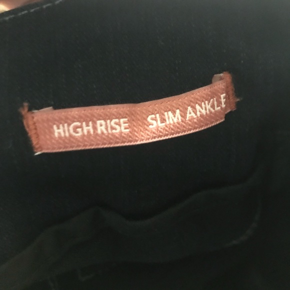 Jag Jeans High rise Slim Ankle Dark WAsh Blue Pull On Stretch Denim size 8 10 31 - Picture 3 of 7